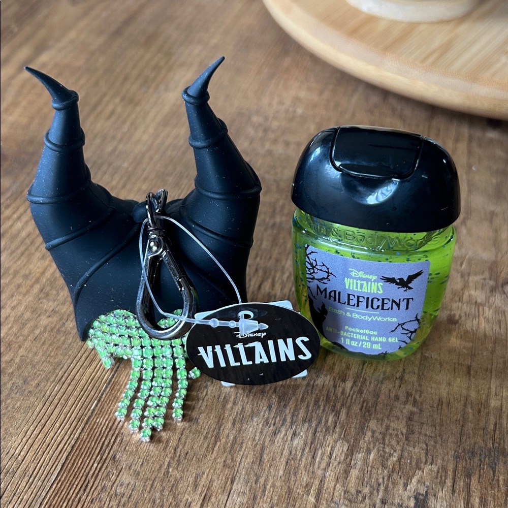 Disney Maleficent Black and Green Sanitizer Holder